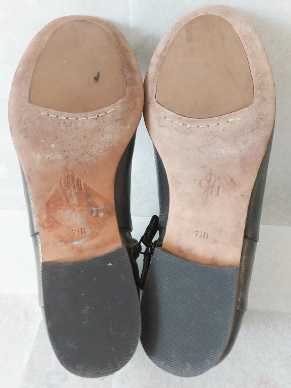 Cole Haan Allen Metallic Burnished Bronze Leather Women Zip Ankle Bootie 7.5 B